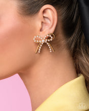 Load image into Gallery viewer, Girly Get Together - Gold Paparazzi Accessories
