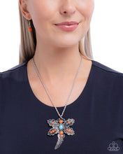 Load image into Gallery viewer, Dauntless Dragonfly - Orange Paparazzi Accessories
