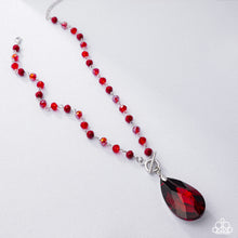 Load image into Gallery viewer, Teardrop Tale - Red Paparazzi Accessories
