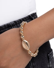 Load image into Gallery viewer, Football Flair - Gold Paparazzi Accessories
