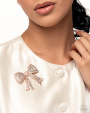 Load image into Gallery viewer, Bow Bravado - Rose Gold Paparazzi Accessories
