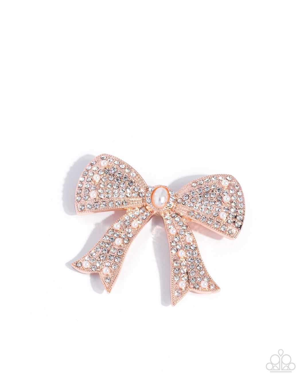 Bow Bravado - Rose Gold Paparazzi Accessories