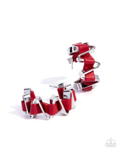 Load image into Gallery viewer, Captivating Corkscrew - Red Paparazzi Accessories
