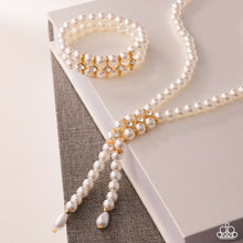 Load image into Gallery viewer, Paid in Pearls - Gold Paparazzi Accessories
