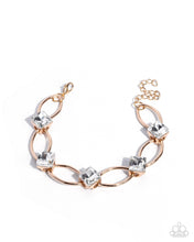 Load image into Gallery viewer, Square Story - Gold Paparazzi Accessories

