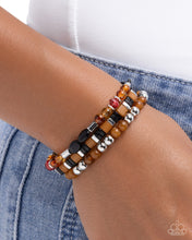 Load image into Gallery viewer, Sunset Stack - Black Paparazzi Accessories
