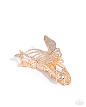 Load image into Gallery viewer, Butterfly Banter - Gold Paparazzi Accessories
