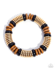 Load image into Gallery viewer, Wood Work - Black Paparazzi Accessories
