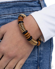 Load image into Gallery viewer, Wood Work - Black Paparazzi Accessories
