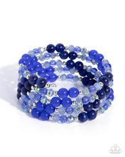 Load image into Gallery viewer, Classy Coil - Blue Paparazzi Accessories
