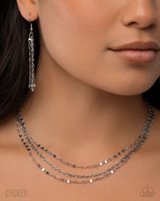 Load image into Gallery viewer, Layered Legend - Silver Paparazzi Accessories
