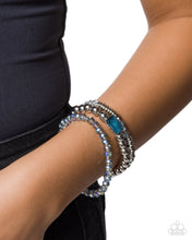 Load image into Gallery viewer, Synchronized Showcase - Blue Paparazzi Accessories
