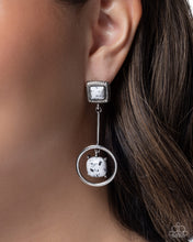 Load image into Gallery viewer, Spellbinding Squares - White Paparazzi Accessories
