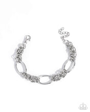 Load image into Gallery viewer, Mismatched Monument - Silver Paparazzi Accessories
