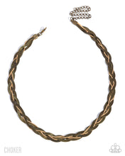 Load image into Gallery viewer, Braided Boundary - Brass Paparazzi accessories
