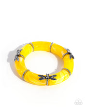 Load image into Gallery viewer, Delicate Dragonfly - Yellow Paparazzi Accessories
