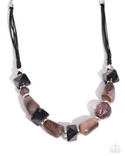 Load image into Gallery viewer, Textured Timeline - Black Paparazzi Accessories

