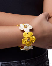 Load image into Gallery viewer, Rustic Raffia - Yellow Paparazzi Accessories

