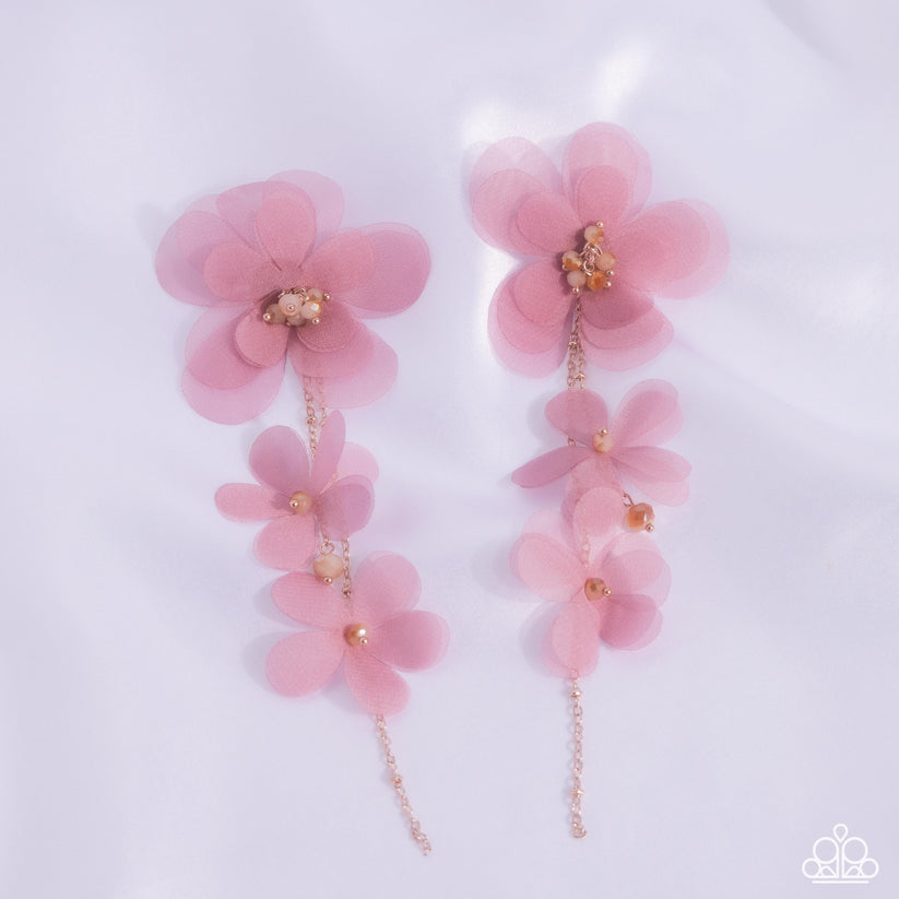 Balletcore Pink Post Earring Paparazzi Accessories