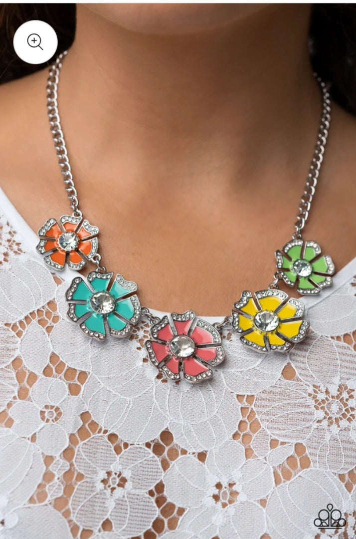 Playful Posies Multi Necklace Paparazzi Accessories
