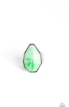 Load image into Gallery viewer, Never Say Tie Dye Green Ring Paparazzi Accessories

