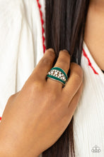 Load image into Gallery viewer, Trending Treasure - Green Paparazzi Accessories
