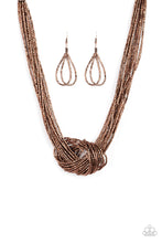 Load image into Gallery viewer, Knotted Knockout - Copper Paparazzi Accessories
