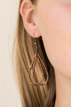 Load image into Gallery viewer, Knotted Knockout - Copper Paparazzi Accessories
