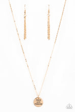 Load image into Gallery viewer, Freedom Isnt Free - Gold Paparazzi Accessories
