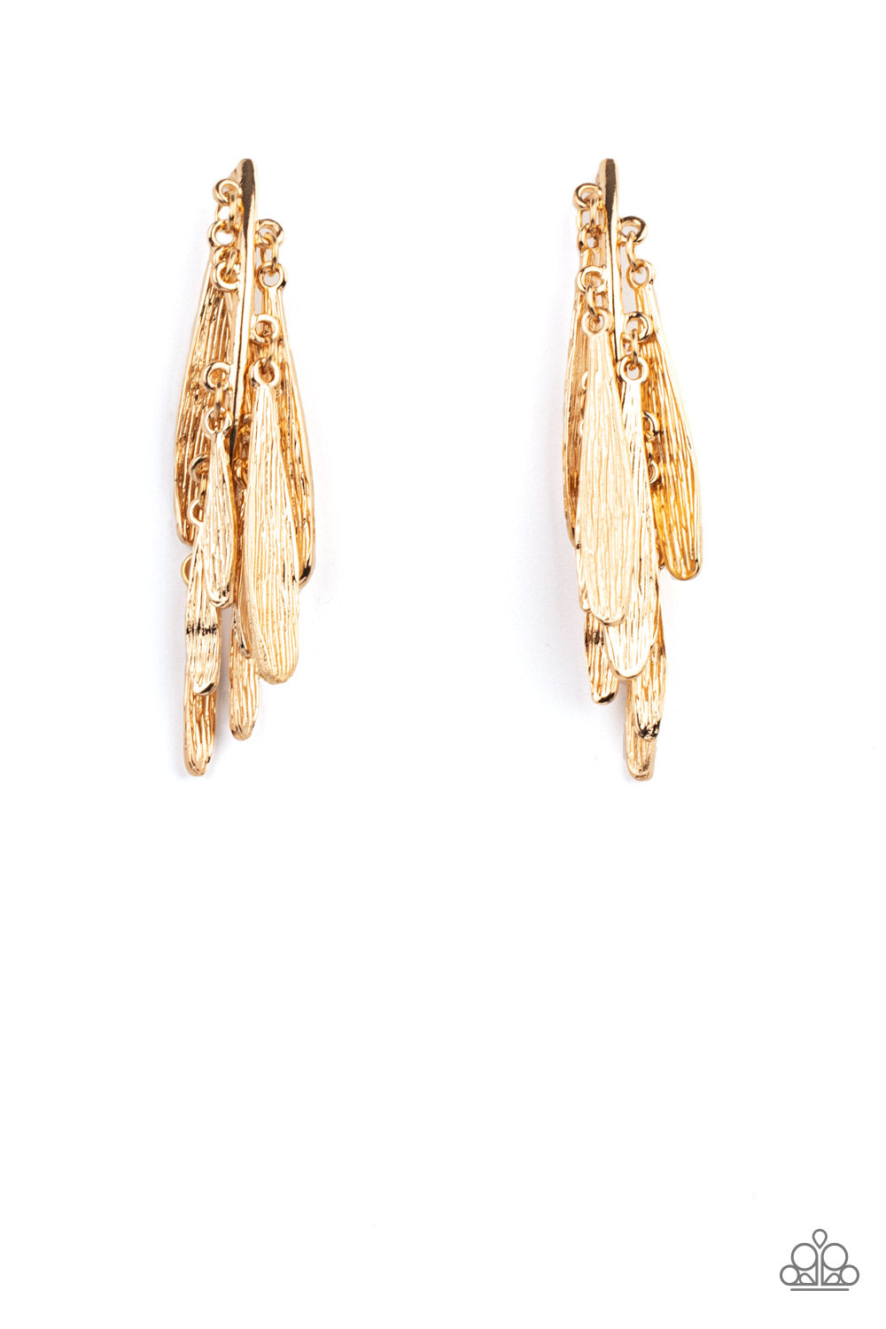 Pursuing The Plumes - Gold Paparazzi Accessories