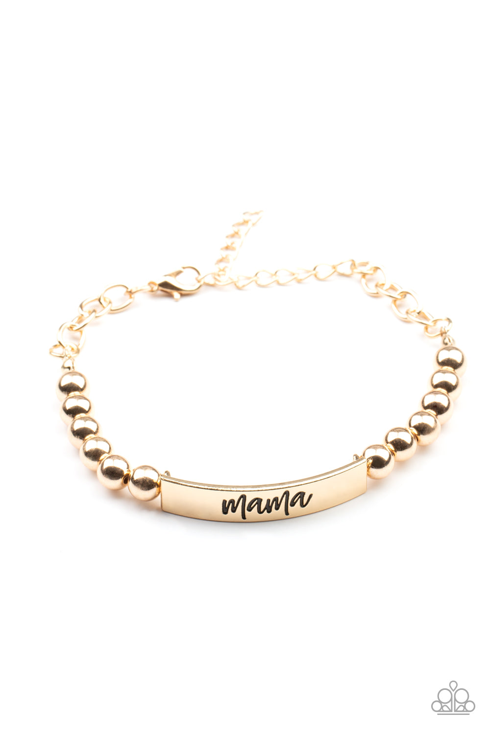 Mom Squad - Gold Paparazzi Accessories