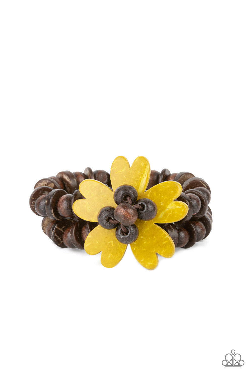 Tropical Flavor - Yellow Paparazzi Accessories