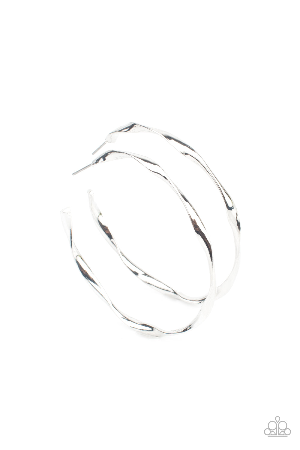 Radiantly Warped - Silver Paparazzi Accessories