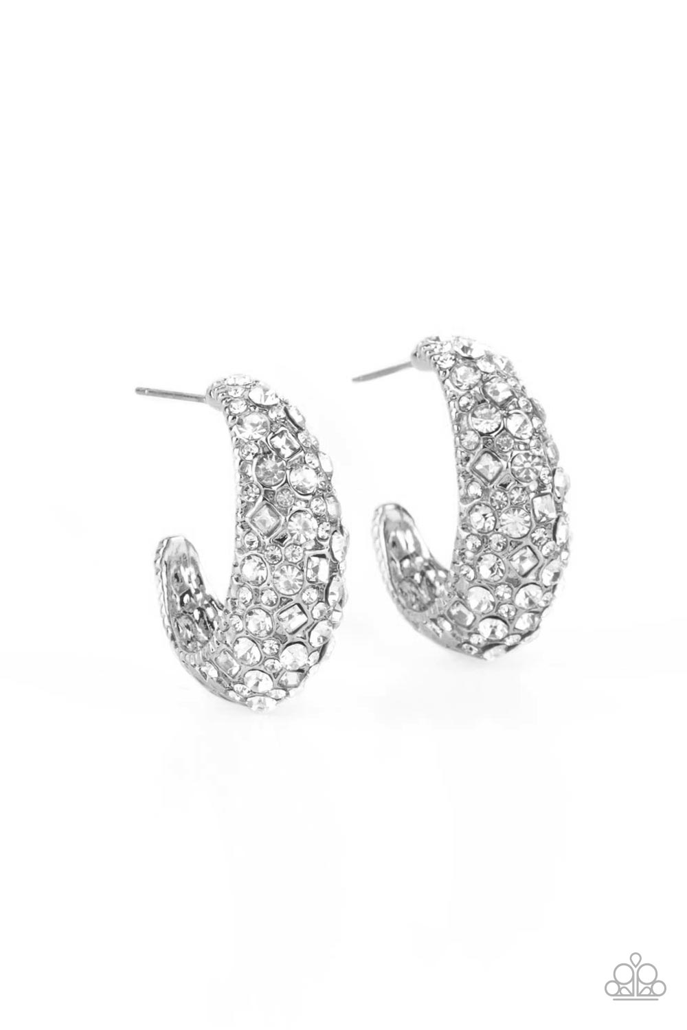 Glamorously Glimmering - White Paparazzi Accessories