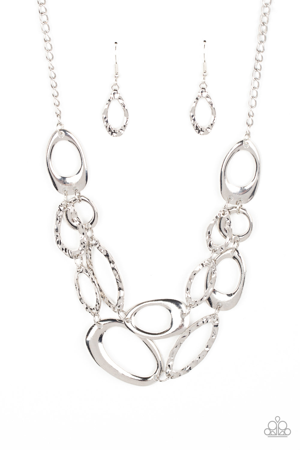 Game OVAL - Silver Paparazzi Accessories