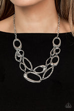 Load image into Gallery viewer, Game OVAL - Silver Paparazzi Accessories
