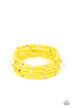 Load image into Gallery viewer, Radiantly Retro - Yellow Paparazzi Accessories
