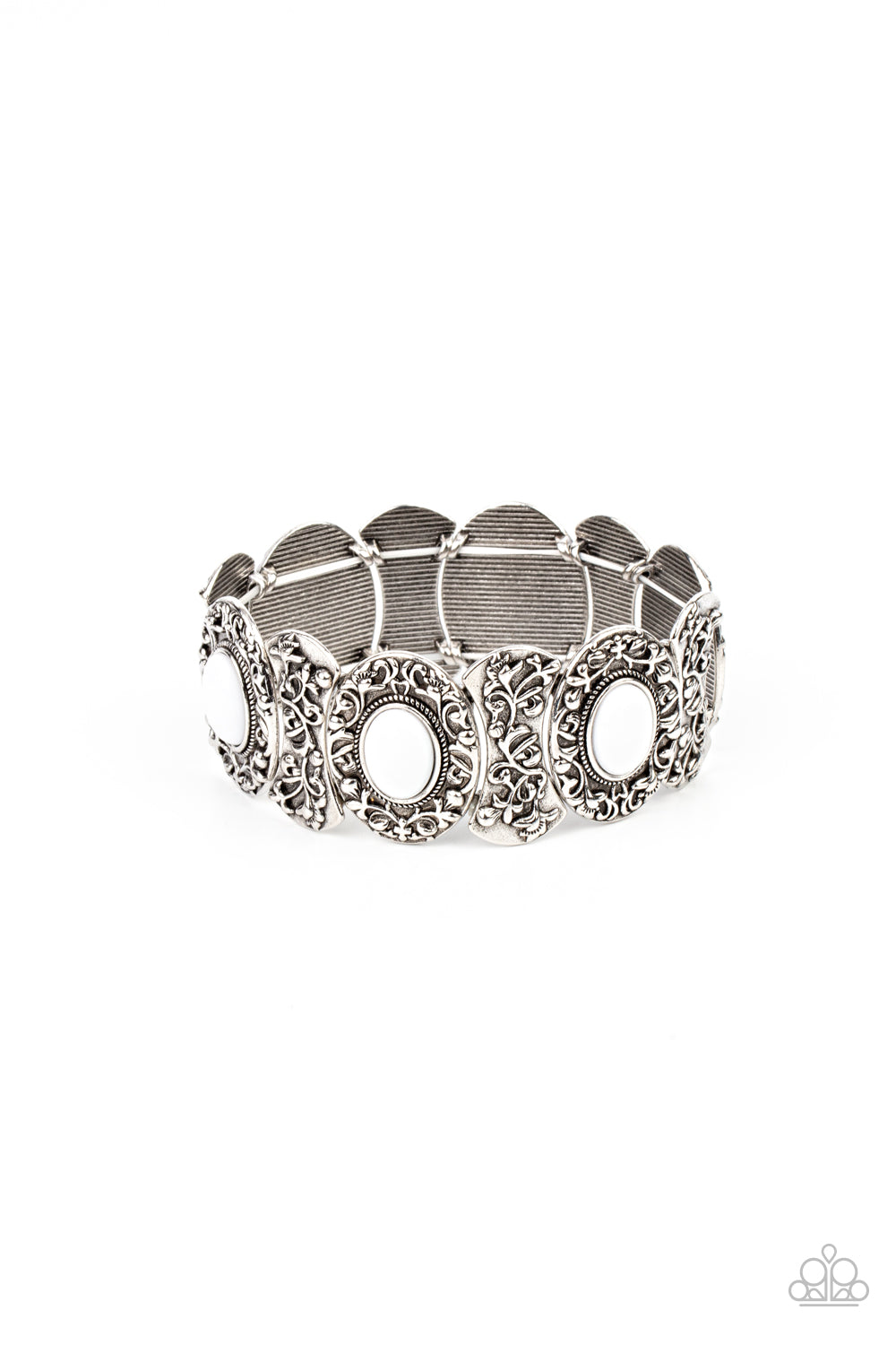 Versailles Vineyard - White Paparazzi Accessories