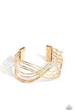 Load image into Gallery viewer, WIRE Away - Gold Paparazzi Accessories

