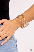 Load image into Gallery viewer, WIRE Away - Gold Paparazzi Accessories
