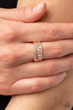 Load image into Gallery viewer, Fractal Fascination - Rose Gold Paparazzi Accessories
