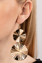 Load image into Gallery viewer, In Your Wildest FAN-tasy - Gold Paparazzi Accessories
