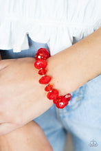 Load image into Gallery viewer, Keep GLOWING Forward - Red Paparazzi Accessories
