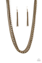 Load image into Gallery viewer, Free to CHAINge My Mind - Brass Paparazzi Accessories

