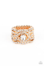 Load image into Gallery viewer, Doting on Dazzle - Gold Paparazzi Accessories

