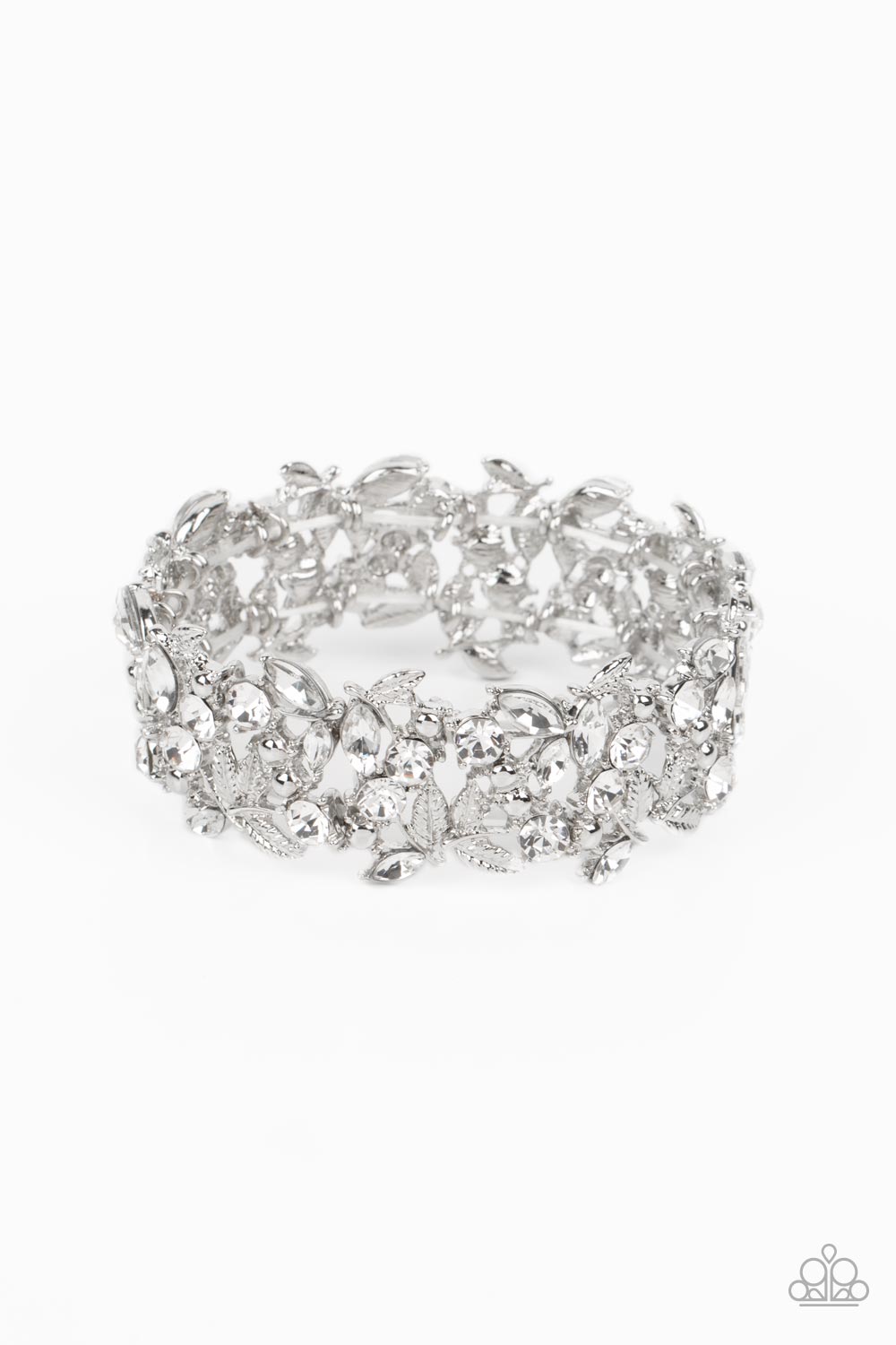 Feathered Finesse -White Paparazzi Accessories