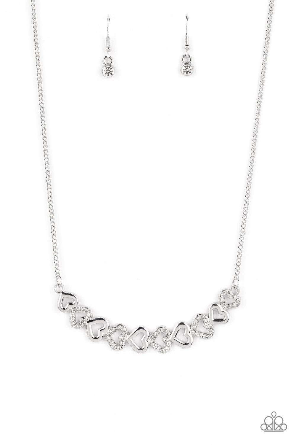 Sparkly Suitor - White Paparazzi Accessories