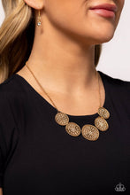 Load image into Gallery viewer, Medaled Mosaic - Gold Paparazzi Accessories
