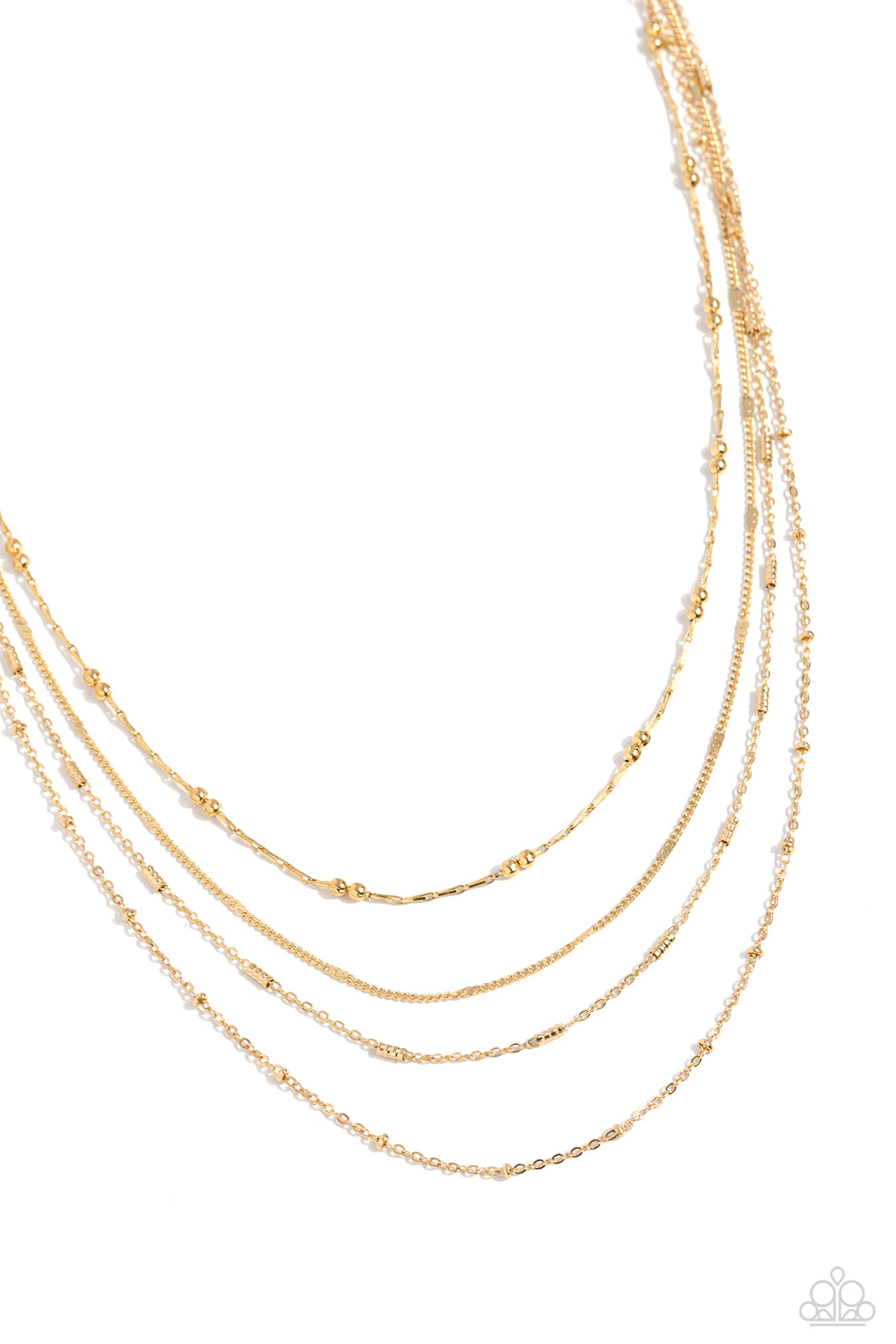 Studded Shimmer - Gold Paparazzi Accessories
