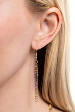 Load image into Gallery viewer, Studded Shimmer - Gold Paparazzi Accessories
